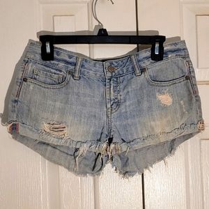 Victorias Secret PINK raw hem jean shorts